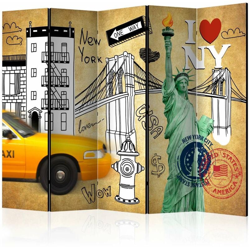 

Biombo - One way - New York II [Room Dividers] Medidas 225X172