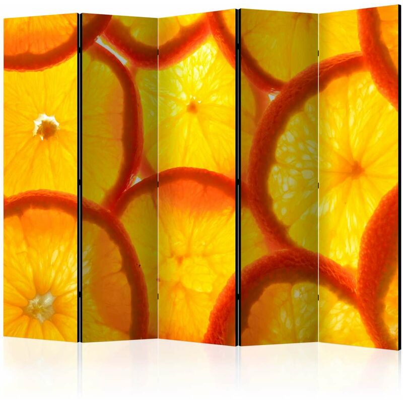 

Biombo - Orange slices II [Room Dividers] Medidas 225X172