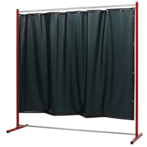 Biombo para soldadura CEPRO estable con cortinas Sprint  Verde 9