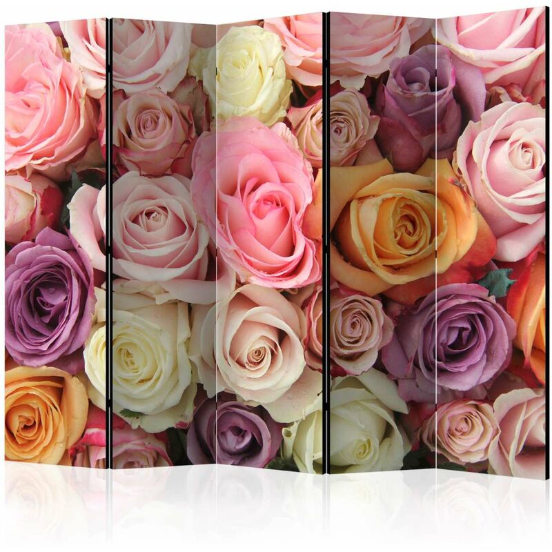 

Biombo - Pastel roses II [Room Dividers] Medidas 225X172