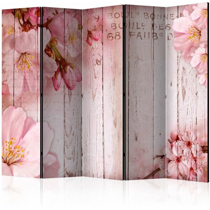 

Biombo - Pink apple blossoms II [Room Dividers] Medidas 225X172