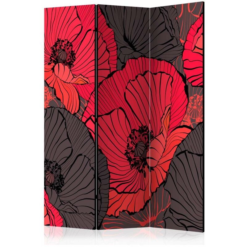 

Biombo - Pleated poppies [Room Dividers] Medidas 135X172