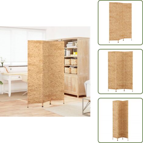 Biombo plegable - vidaXL Biombo de 3 paneles jacinto de agua 122x180 cm - Biombo de metal