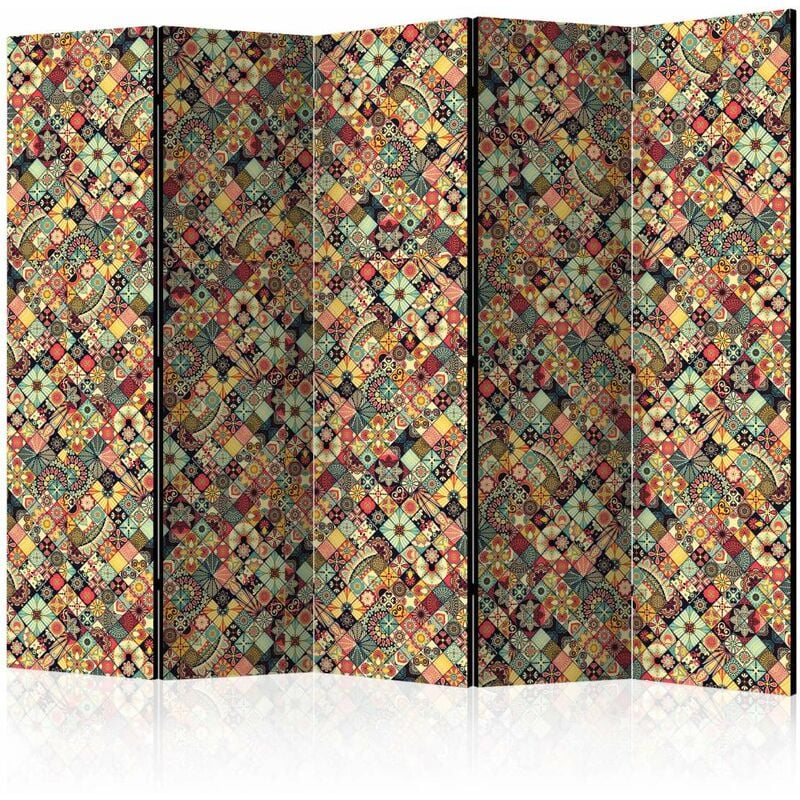 

Biombo - Rainbow Mosaic II [Room Dividers] Medidas 225X172