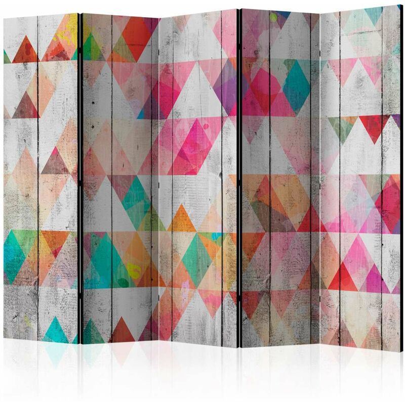 

Biombo - Rainbow Triangles II [Room Dividers] Medidas 225X172