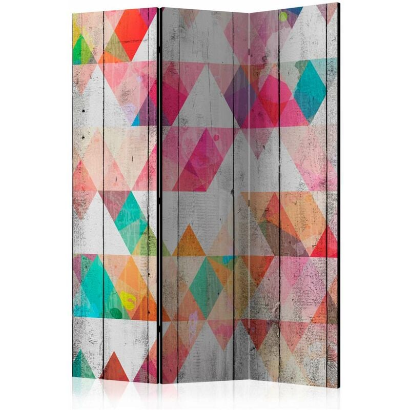 

Biombo - Rainbow Triangles [Room Dividers] Medidas 135X172