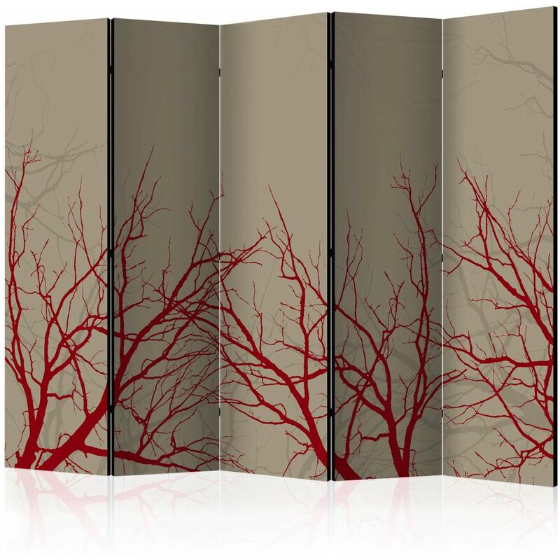 

Biombo - Red-hot branches II [Room Dividers] Medidas 225X172