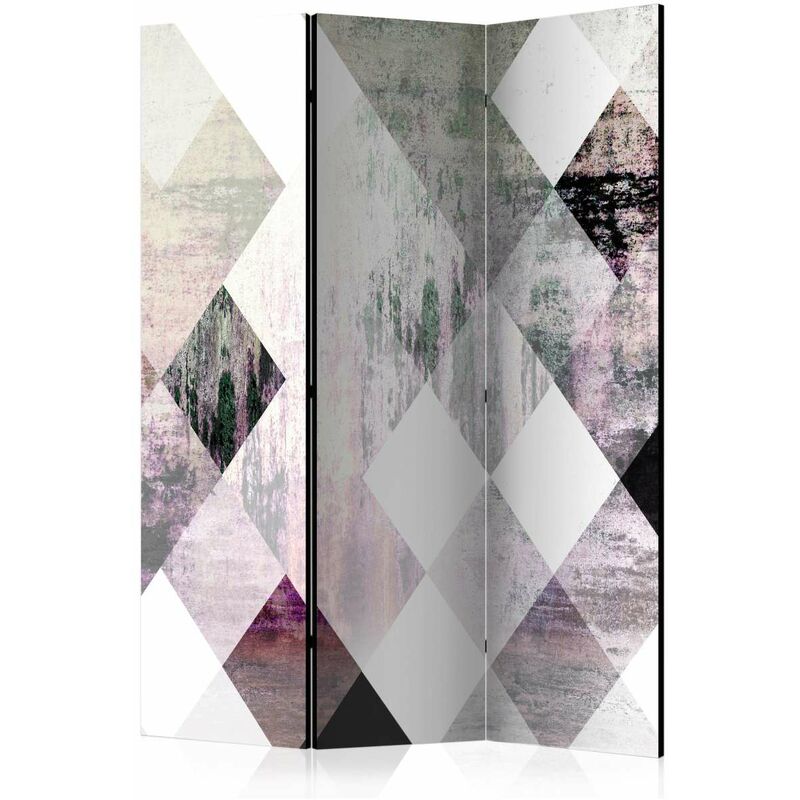 

Biombo - Rhombic Chessboard (Pink) [Room Dividers] Medidas 135X172