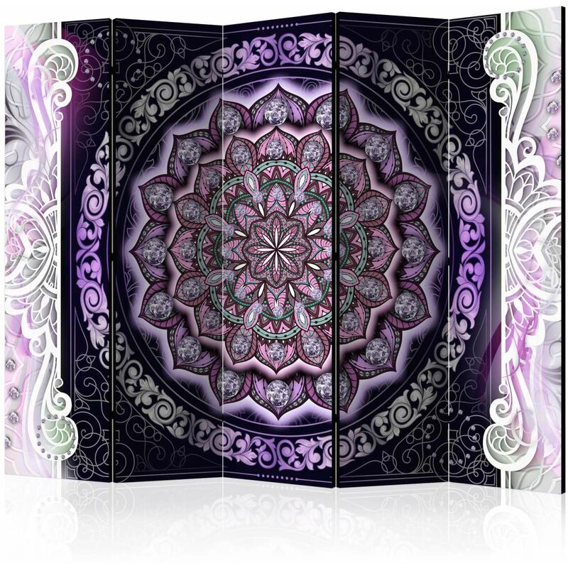 

Biombo - Round Stained Glass (Violet) II [Room Dividers] Medidas 225X172