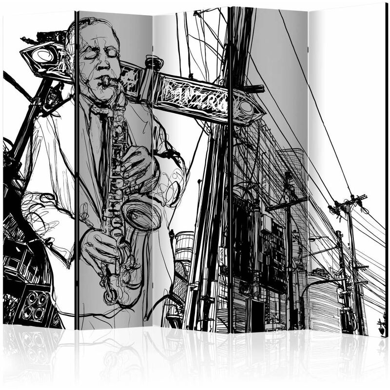 

Biombo - Saxophone recital on Broadway II [Room Dividers] Medidas 225X172