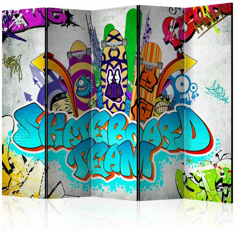 

Biombo - Skateboard team II [Room Dividers] Medidas 225X172