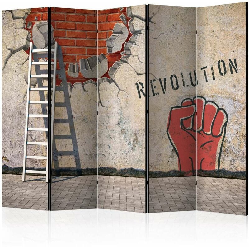 

Biombo - The invisible hand of the revolution II [Room Dividers] Medidas 225X172