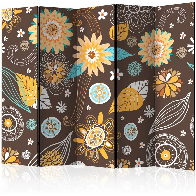 

Biombo - Transparent flowers II [Room Dividers] Medidas 225X172