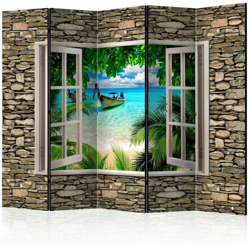 

Biombo - Tropical Beach II [Room Dividers] Medidas 225X172