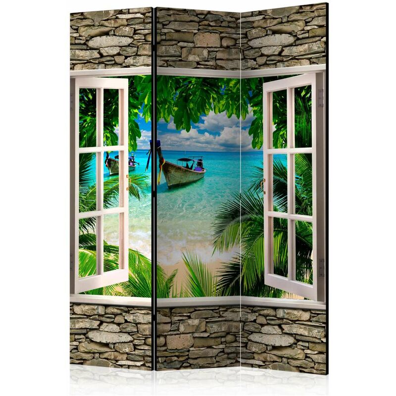 

Biombo - Tropical Beach [Room Dividers] Medidas 135X172