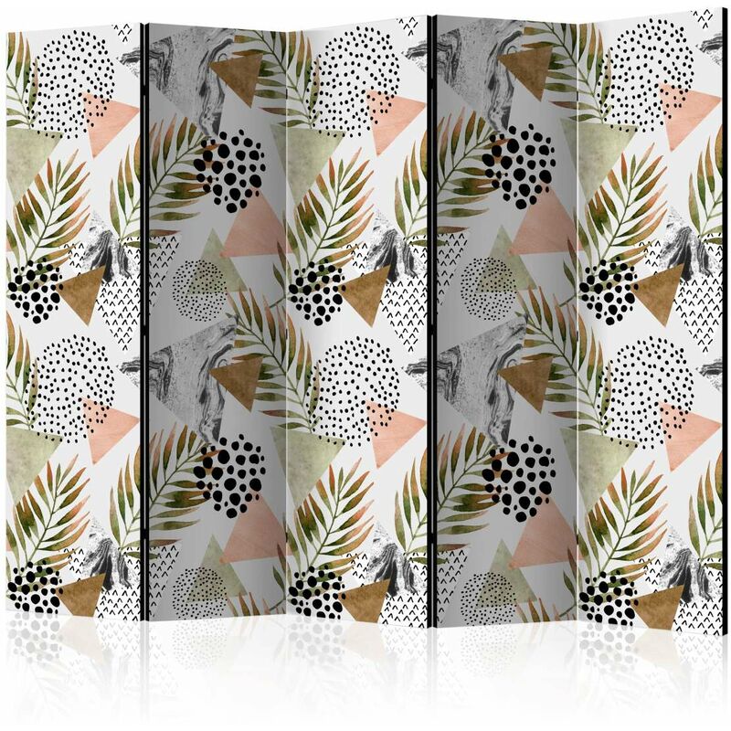 

Biombo - Tropical Geometry II [Room Dividers] Medidas 225X172