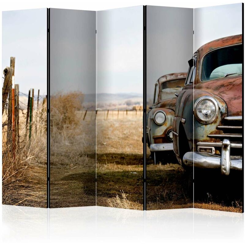 

Biombo - Two old, American cars II [Room Dividers] Medidas 225X172