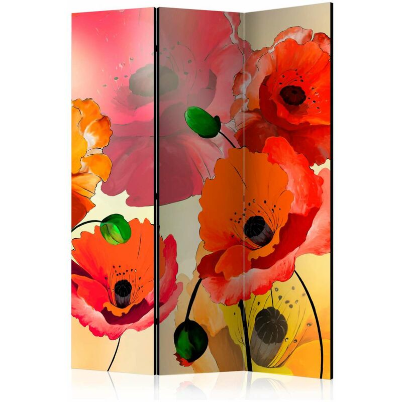 

Biombo - Velvet poppies [Room Dividers] Medidas 135X172