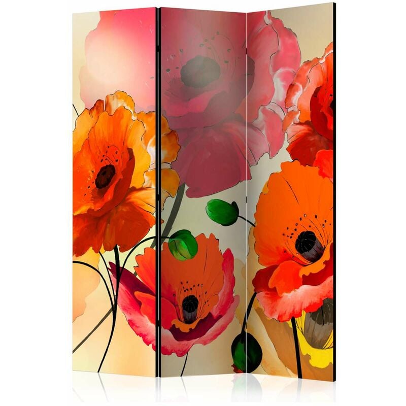 

Biombo - Velvet Poppies [Room Dividers] Medidas 135X172