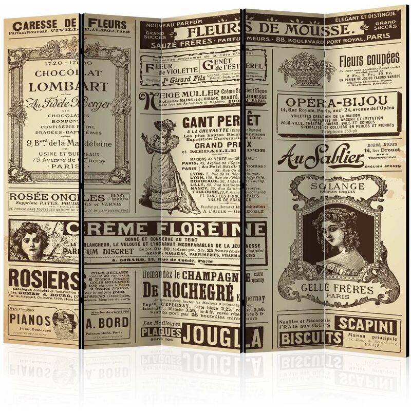 

Biombo - Vintage Magazines II [Room Dividers] Medidas 225X172