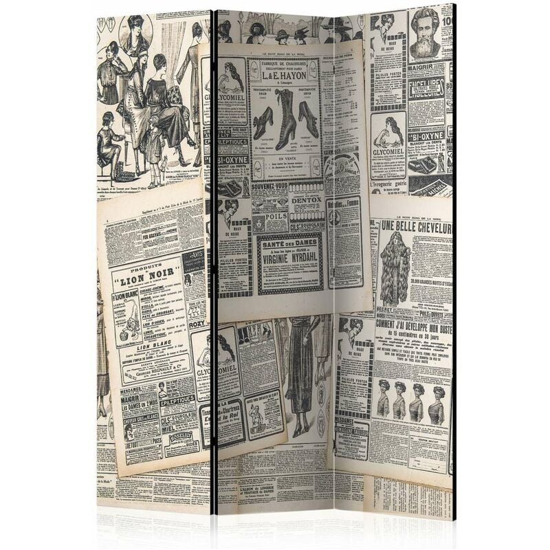 

Biombo - Vintage Newspapers [Room Dividers] Medidas 135X172