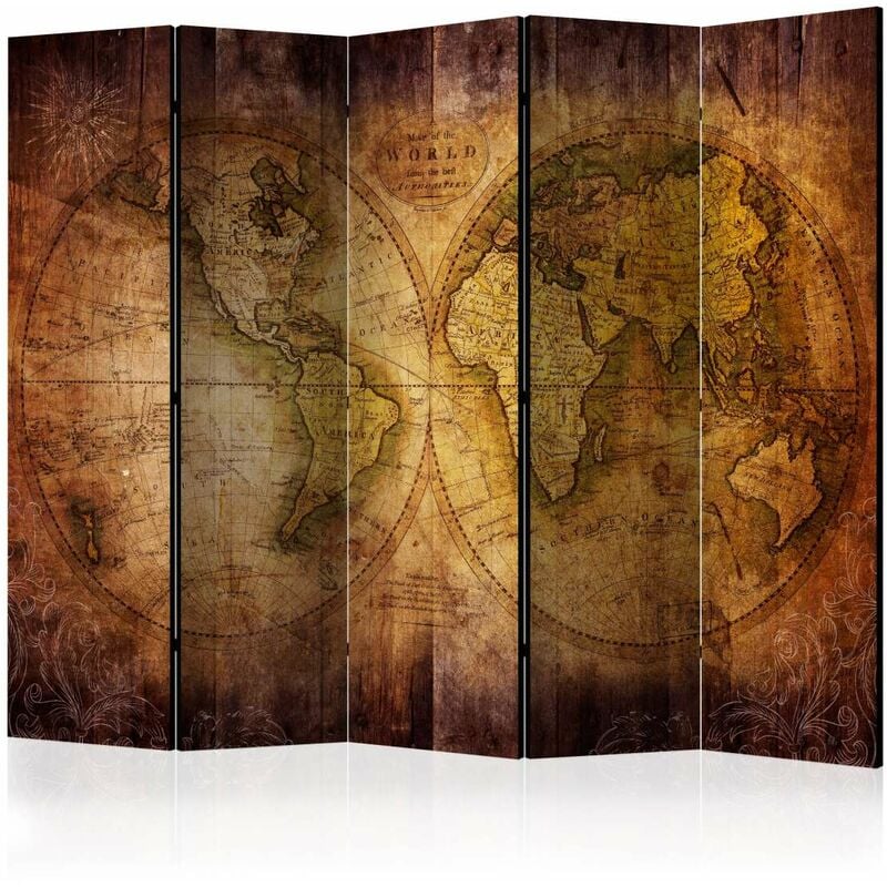 

Biombo - World on old map II [Room Dividers] Medidas 225X172