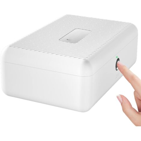 Biometric Fingerprint Storage Box Portable Lock Rechargeable Quick Access 50 Fingerprints