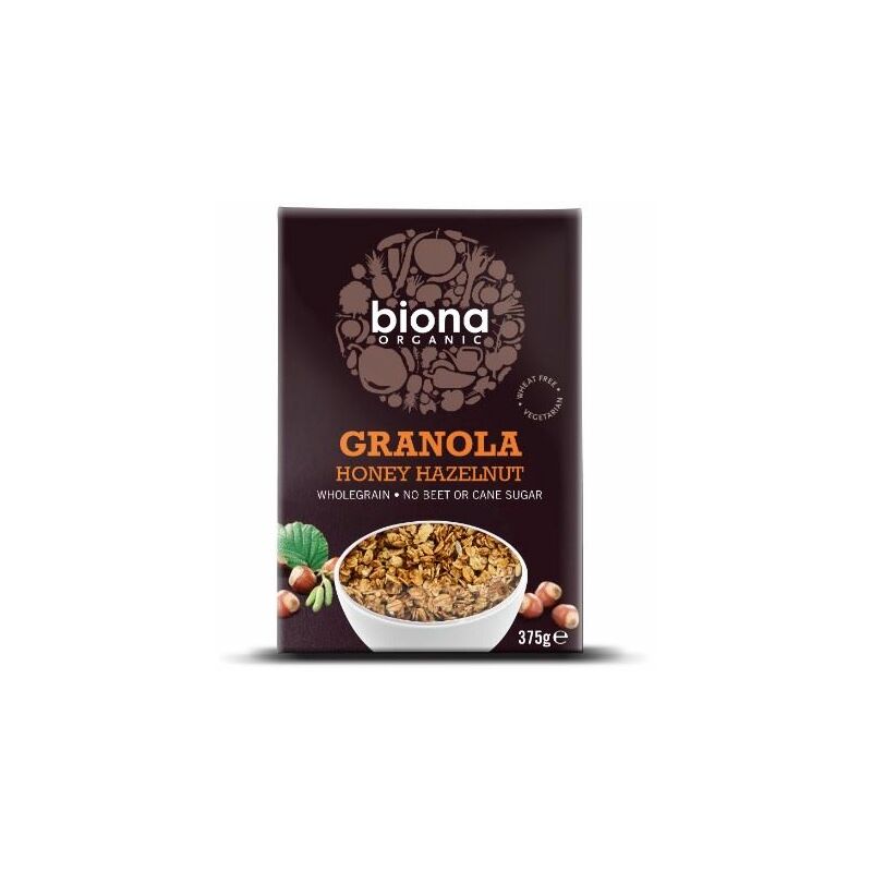 Organic Honey Hazel Granola - 375g - 77770 - Biona