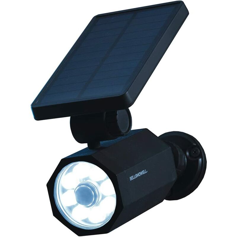 

Bionic Spotlight Solar Spot Sensor de movimiento de 25 pies, Paneles solares, Patio impermeable resistente a las heladas, Patio trasero de TV e