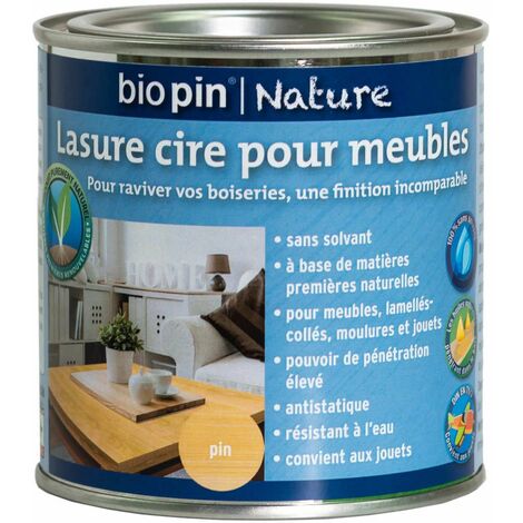 Biopin Nature Lasure cire naturelle pour meubles 0,375 L - Pin