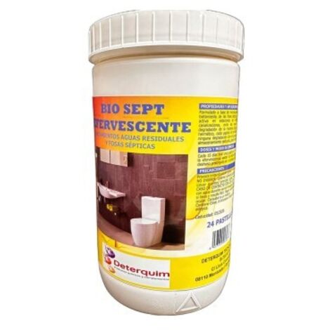 Biosept effervescent, traitement des eaux usées et des fosses septiques, 24 comprimés