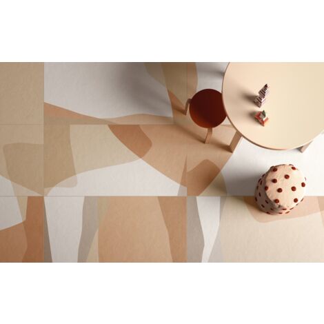 BIOTERRE - SHAPES ARGILLA - Naturel - 120x120x0,85cm
