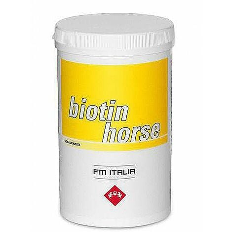 BIOTIN HORSE POWDER poudre de complément alimentaire minéral pour favoriser la régénération des sabots et de la peau des chevaux de sport 1000 g