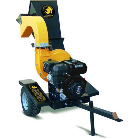 Biotrituradora BIO413 de Benza - Triturador de Ramas Profesional - Motor Robin EX40 - Ø 70mm
