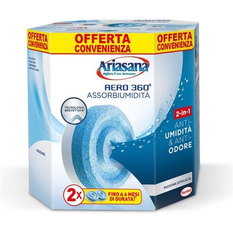 HENKEL Bipacco Di Ricariche Tab Universali Inodore 2x450g Ariasana Aero 360° - 2277589