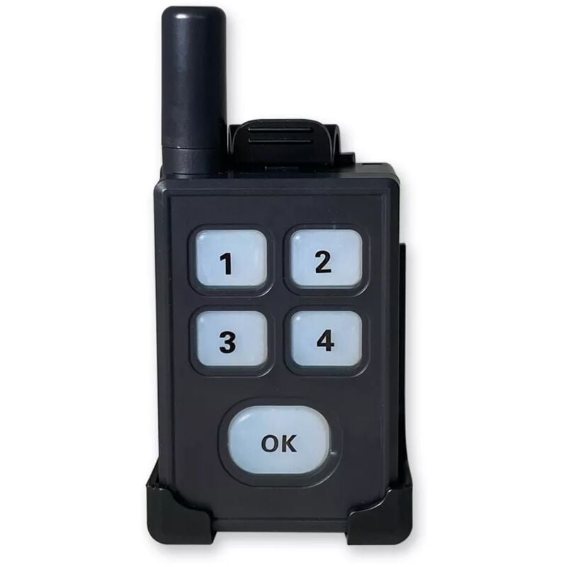 Bipeur mobile supplémentaire sans-fil - Portée 600 mètres / 4 zones de détection / 10 mélodies / Vibreur et led (DA600+)