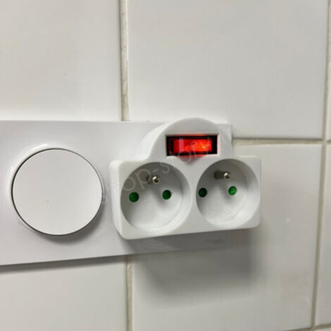 Biplite 2 Prises avec Interrupteur Intégré - 2x16A - 230V