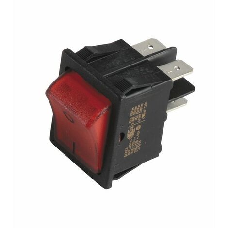 Bipolarer rot leuchtender Schalter - DIFF für De Dietrich: 95325090