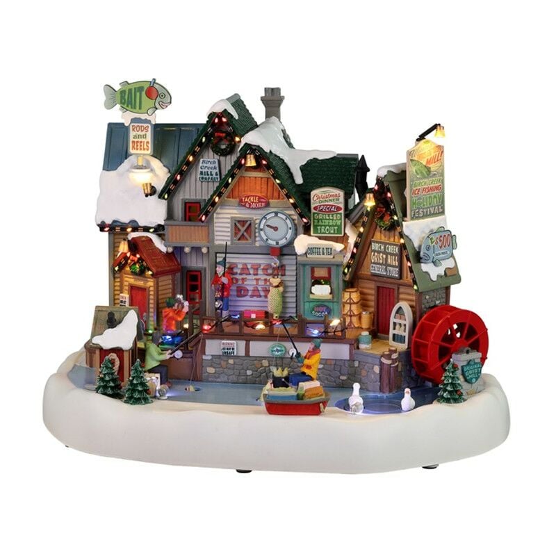 Lemax - Birch Creek Ice Fishing Festival avec Adaptateur 4,5 v Réf. 25862