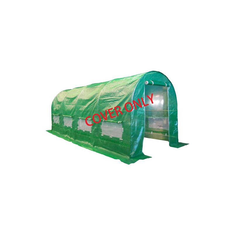 5M(L) x 2M(W) x 2M(H) Polytunnel Greenhouse Pollytunnel 4 Section Cover Only - Birchtree
