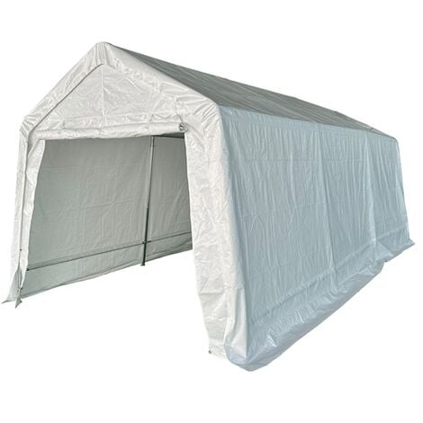 BIRCHTREE Heavy Duty Waterproof 3m x 6m x 2.6m Carport Party Tent Canopy White 180g Polyester Steel Frame