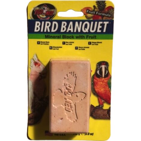 Bird Banquet Mineral Block Fruit 142gr: Bird Banquet Mineral Block Fruit
