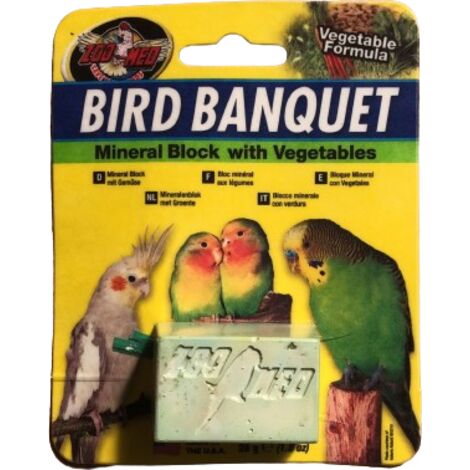 Bird Banquet Mineral Block Vegetable 28gr: Bird Banquet Mineral Block Vegetable