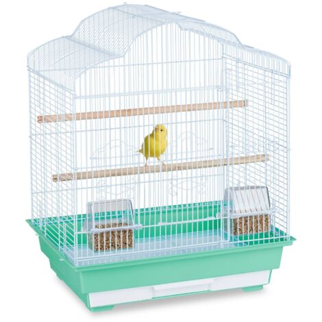 Bird cage with accessories