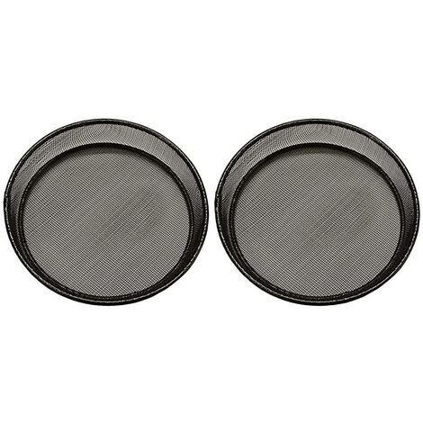 Bird Feeding Station Metal Seed Mesh Dish (Set of 2)