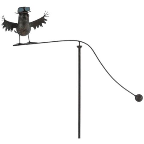 Bird Garden Stake - Metal - L7 x W27 x H55 cm