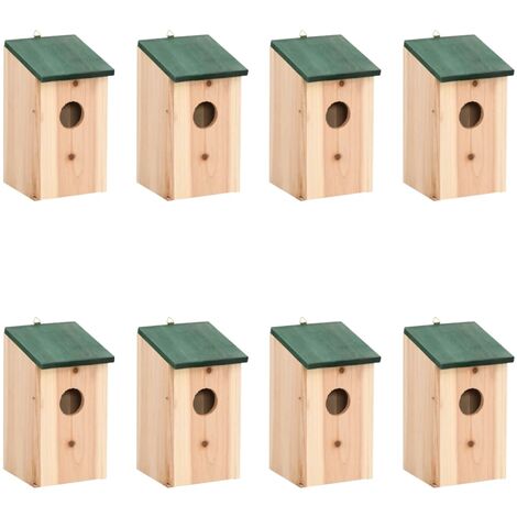 3x BEST QUALITY KINGFISHER DELUXE TRADITIONAL WOODEN NESTING BOX BIRD NEST HOUSE 