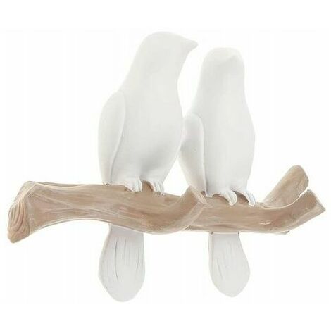 Bird on Tree Design Coat Hook, Entrance Wall Key Holder Coat Hook, 2 Birds Decorative Coat Hook