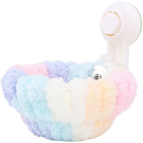 Bird Plush House Portable Four Seasons Universal Comfortable Plush Warm Bird Sleeping Bed with Suction Cup Small
