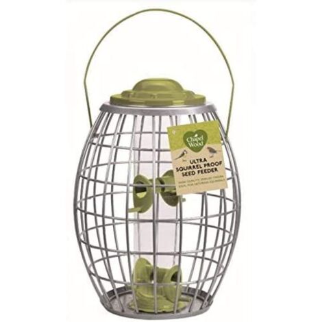 Bird Seed Feeder, Light Weight Wild Garden Bird Feeding Station, Ideal for Wild Bird Seed (Large Squirrel Guard Feeder - for Bird Seed)